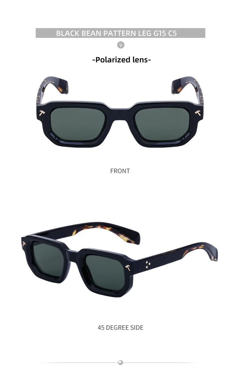 Polarized Square Sunglasses Men 2026 Luxury Brand Designer New Fashion Rectangle Sun Glasses For Women Driving Shades Eyewear