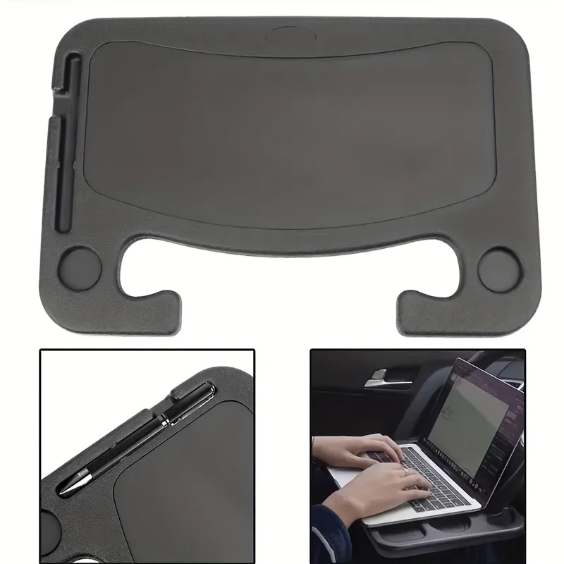 1pc Multifunctional Car Steering Wheel Tray Table Steering Wheel Storage Rack Storage Board Card Table Car Mounted Dining Tray
