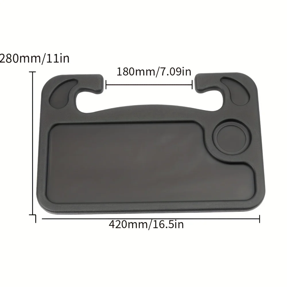 1pc Multifunctional Car Steering Wheel Tray Table Steering Wheel Storage Rack Storage Board Card Table Car Mounted Dining Tray