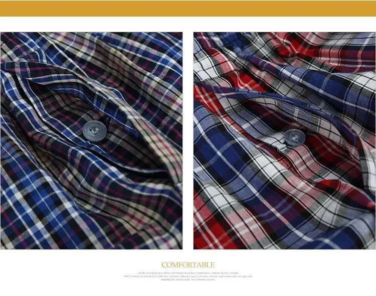 4PCS Mens Underwear Boxers Loose Shorts Men'S Panties Cotton The Large Plaid Arrow Pants Plus Size Classic Basics Plaid