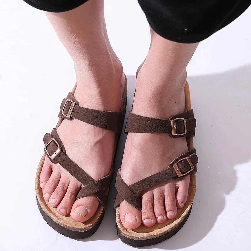 CRACOMIN Women Classic Clogs Cork Footbed Slippers Slip-on Cork Sandals Feamle Unisex Beach Shoes Outdoor Men Mules And Clogs