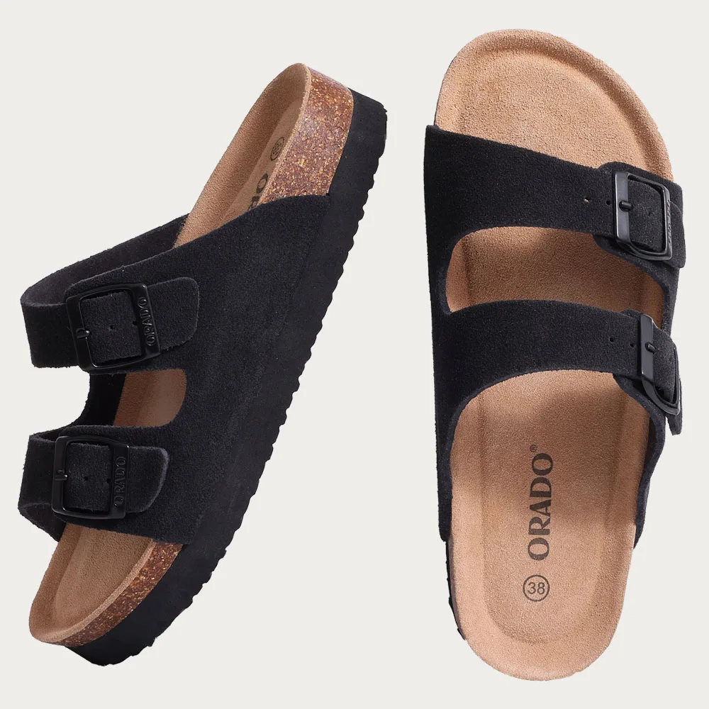 CRACOMIN Women Classic Clogs Cork Footbed Slippers Slip-on Cork Sandals Feamle Unisex Beach Shoes Outdoor Men Mules And Clogs