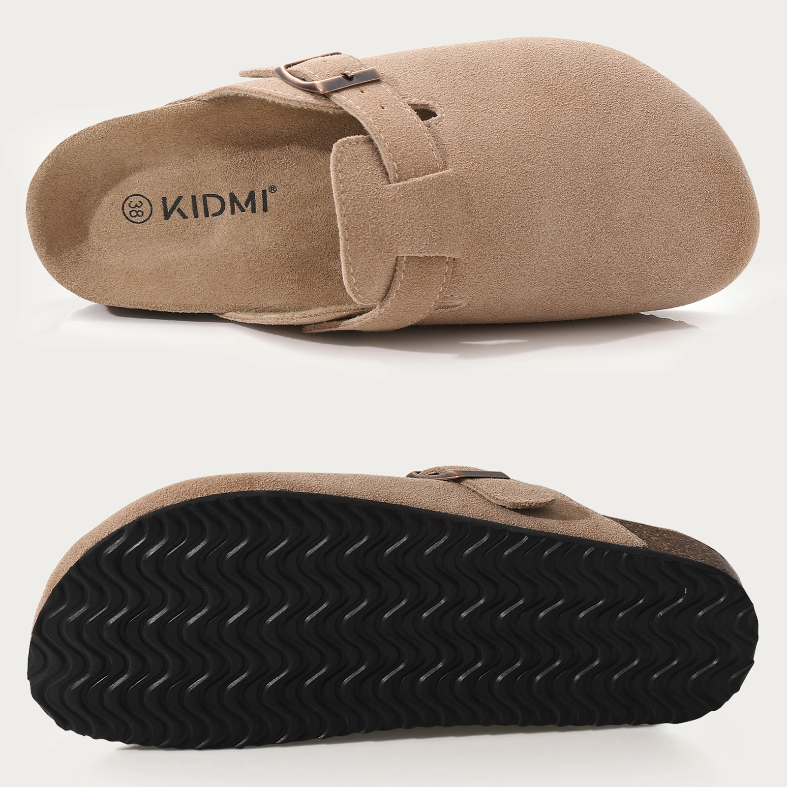 CRACOMIN Women Classic Clogs Cork Footbed Slippers Slip-on Cork Sandals Feamle Unisex Beach Shoes Outdoor Men Mules And Clogs