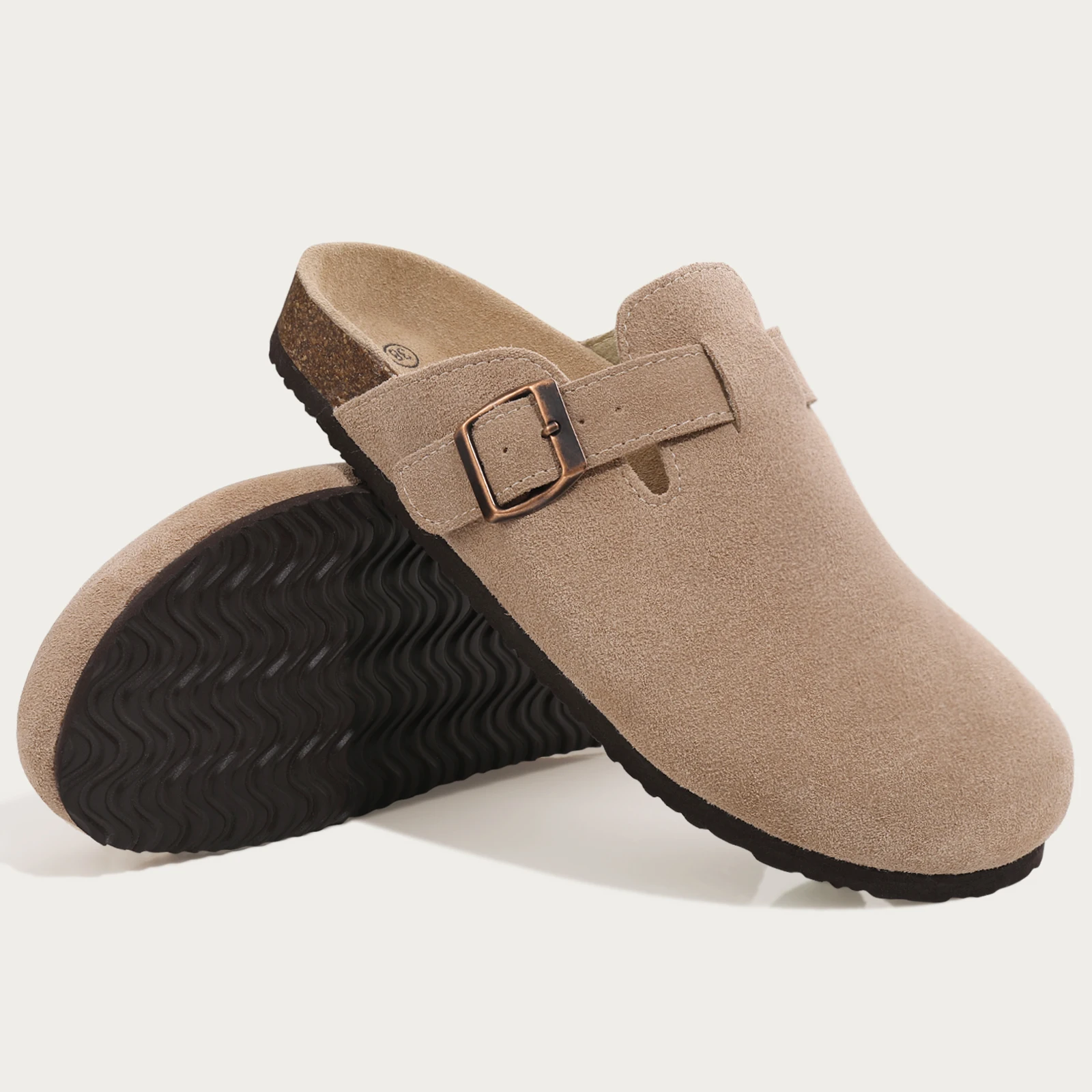 CRACOMIN Women Classic Clogs Cork Footbed Slippers Slip-on Cork Sandals Feamle Unisex Beach Shoes Outdoor Men Mules And Clogs