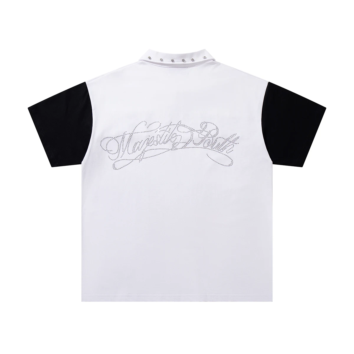 Contrast Color Car Letter Print Polo Tshirts for Men and Women Shinning Diamond Cotton Loose Summer Tshirts Oversized