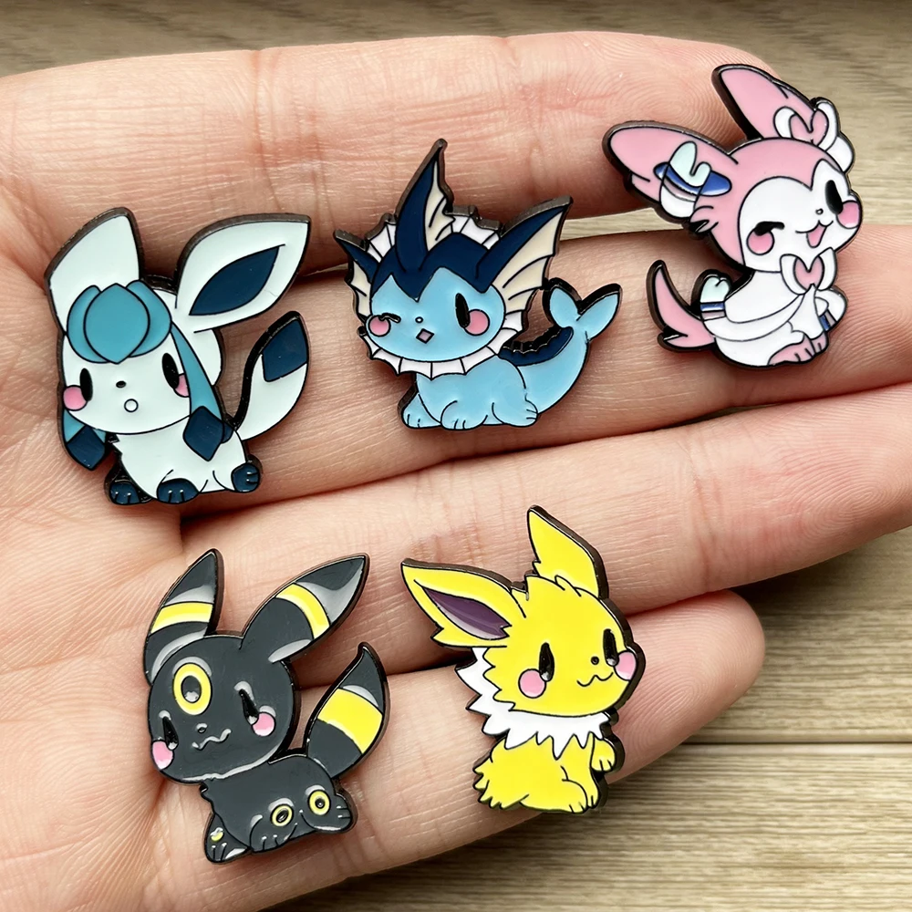 9pcs Kawaii Cartoon Elf Monster Character Brooch Badges Fashion Jewelry Bag Accessories Collectible Gift for Boys & Girls