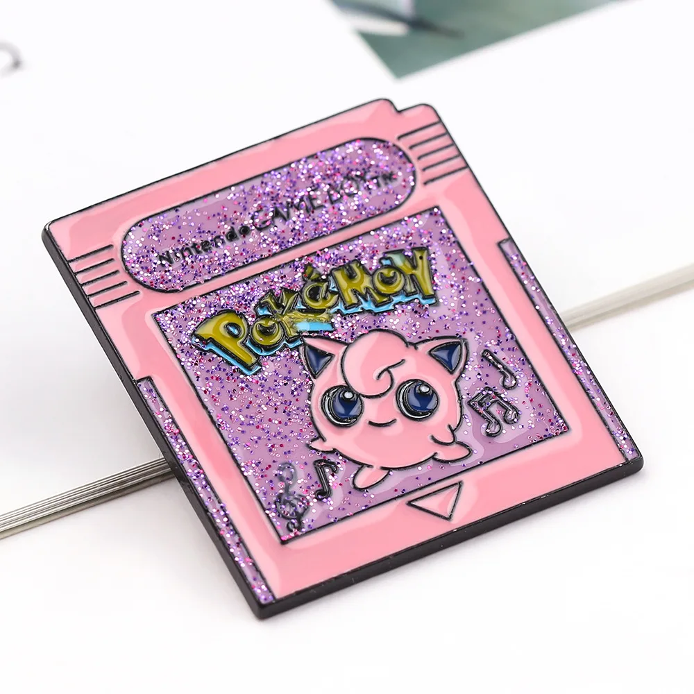 Kawaii Anime Character Jigglypuff Metal Enamel Badge Brooch Backpack Clothing Hat Clip Accessory Jewelry Gift