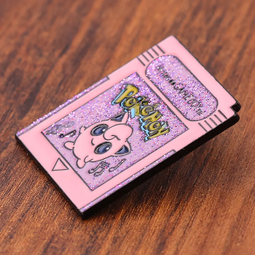 Kawaii Anime Character Jigglypuff Metal Enamel Badge Brooch Backpack Clothing Hat Clip Accessory Jewelry Gift
