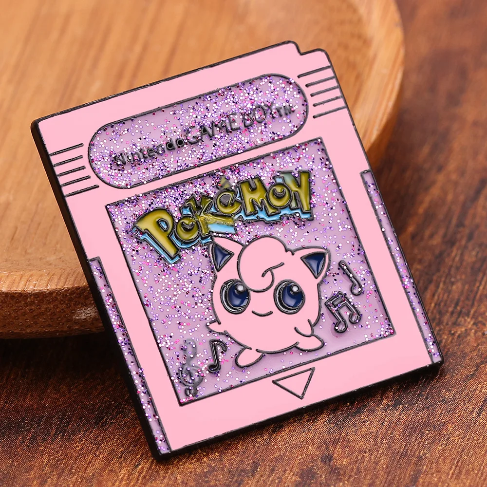 Kawaii Anime Character Jigglypuff Metal Enamel Badge Brooch Backpack Clothing Hat Clip Accessory Jewelry Gift