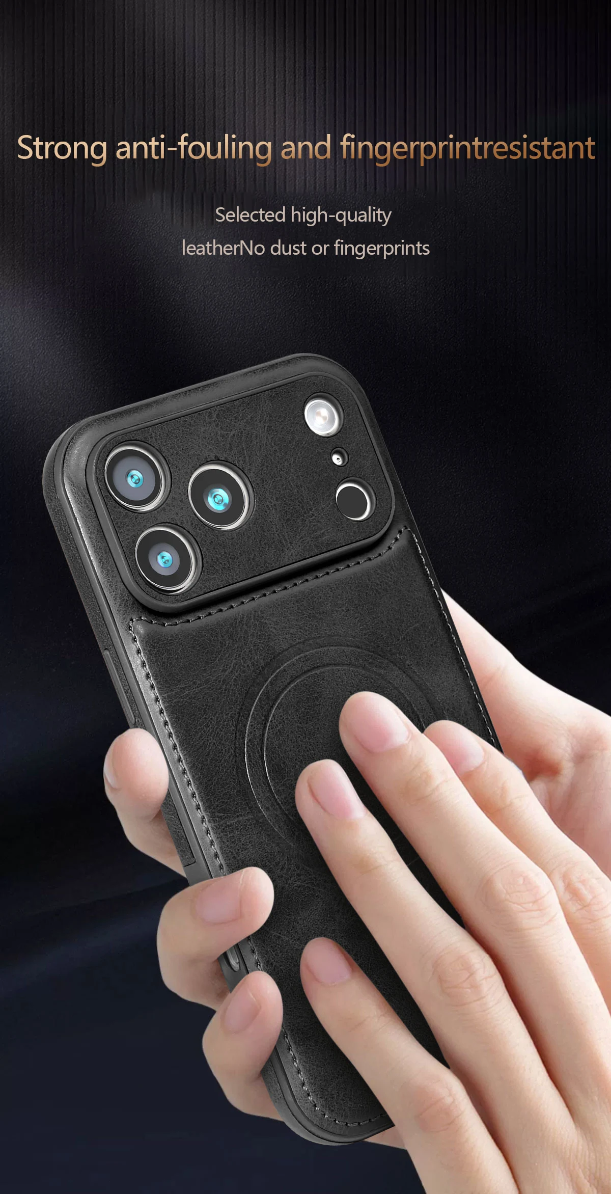 Luxury Strong Magnetic Leather Case for Apple iPhone 18 17 Pro Max 16 15 14 Plus 13 12 18Pro Wireless Shockproof MagSafe Cover