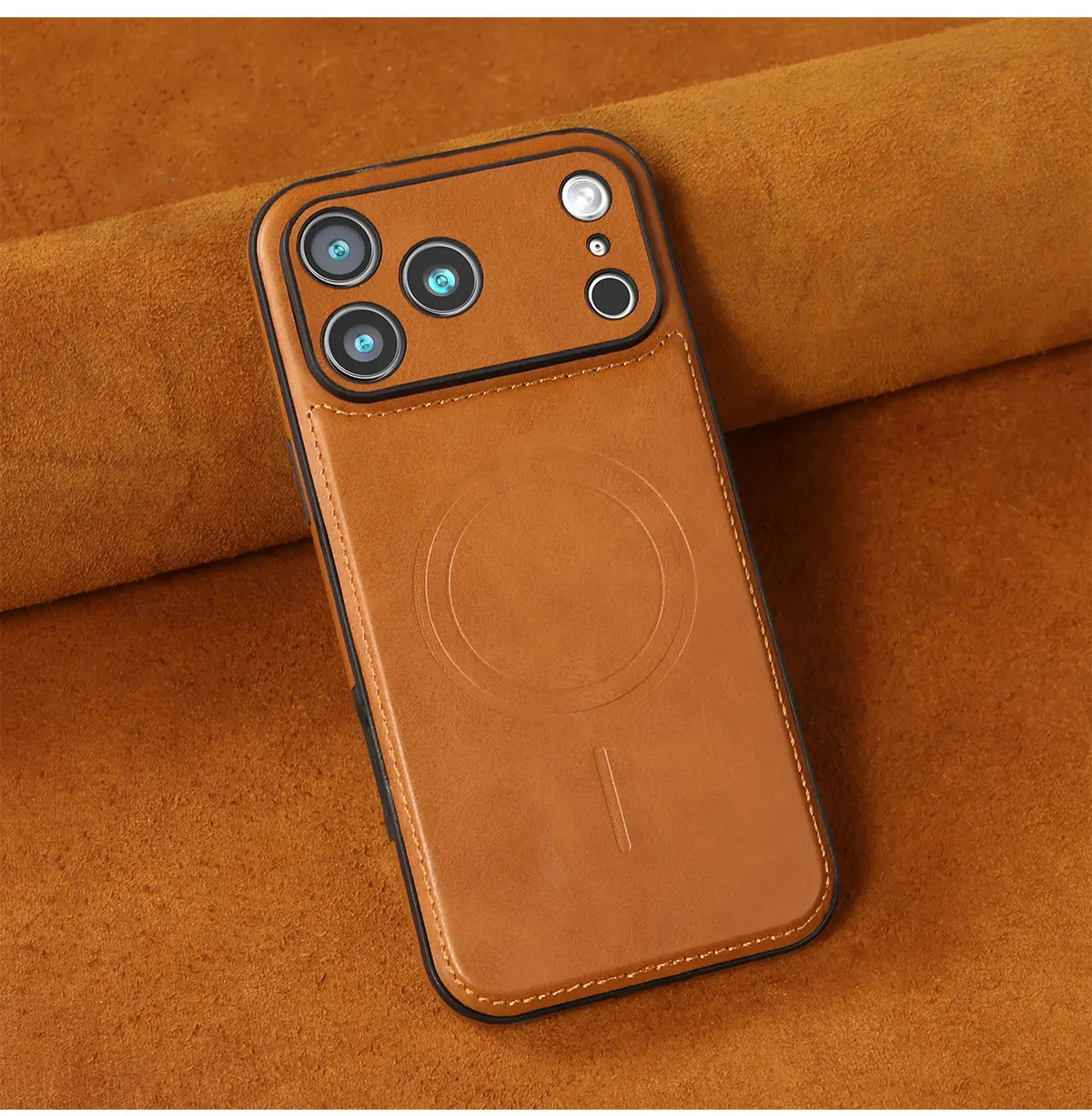Luxury Strong Magnetic Leather Case for Apple iPhone 18 17 Pro Max 16 15 14 Plus 13 12 18Pro Wireless Shockproof MagSafe Cover