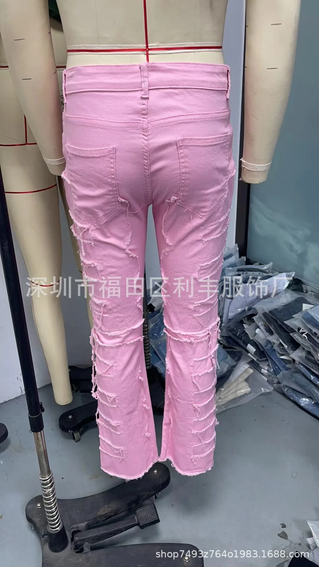 Punk Street Style Ripped Skinny Jeans Men Vintage Wash Solid Denim Trouser Mens Casual Slim Fit Pencil Denim Holes Pants 2024