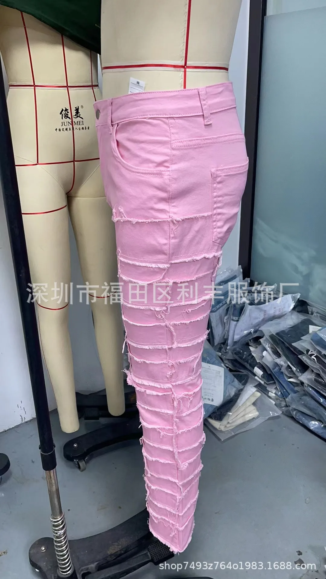 Punk Street Style Ripped Skinny Jeans Men Vintage Wash Solid Denim Trouser Mens Casual Slim Fit Pencil Denim Holes Pants 2024