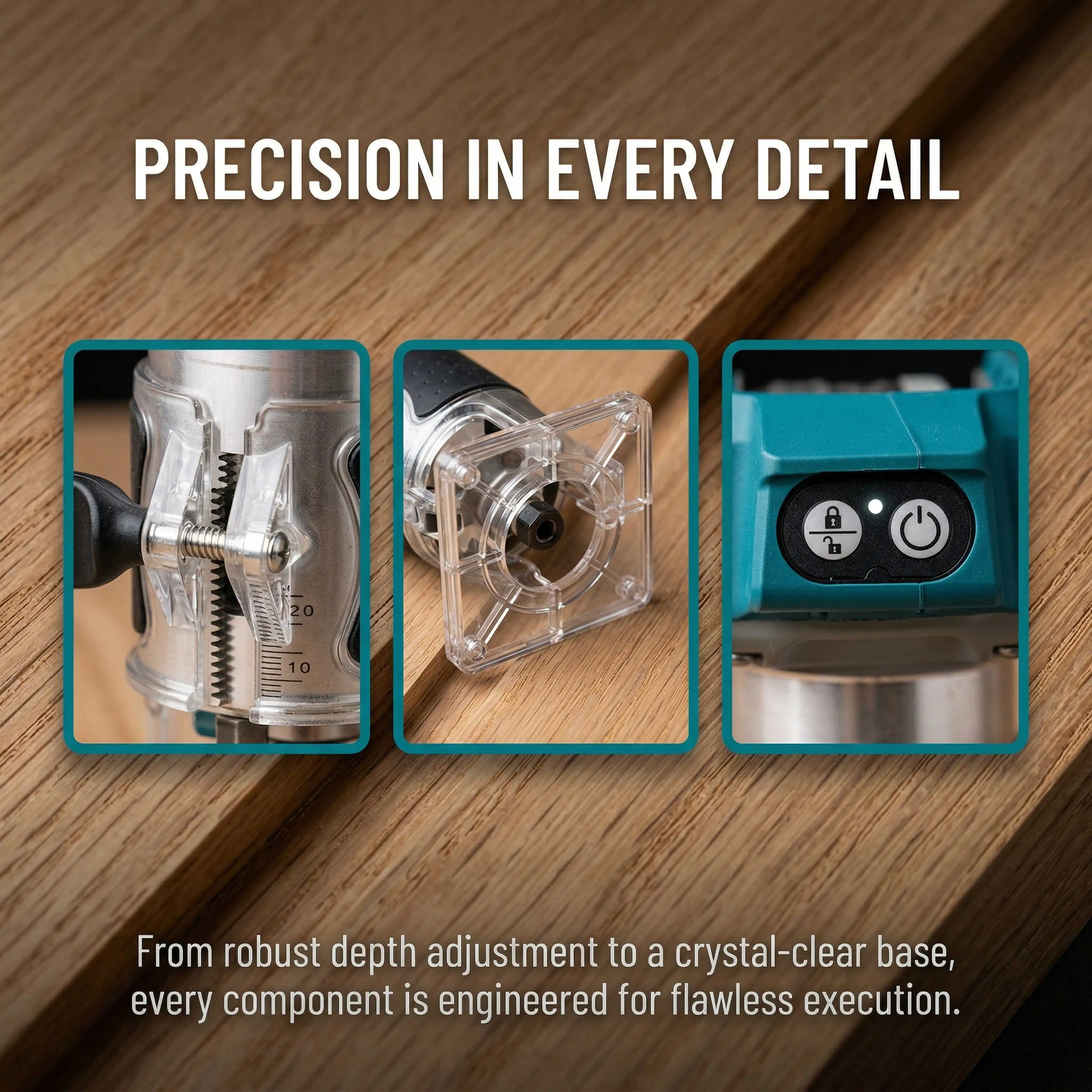 Makita DRT50 18V LXT Brushless Cordless Trimmer For Woodworking Slotting Milling And Edge Trimming