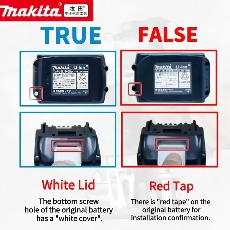 Original Makita 18V 6.0Ah 9.0Ah 5.0Ah Rechargeable Lithium Battery,High Capacity for Makita Power Tool Battery+charger+drill