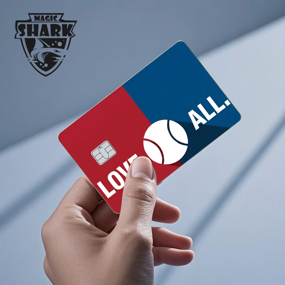 Magic Shark Funny Football Money Meme Skull Shopping 3M Waterproof Skin Sticker Film Skin for Debit Metro Credit Card Front Side