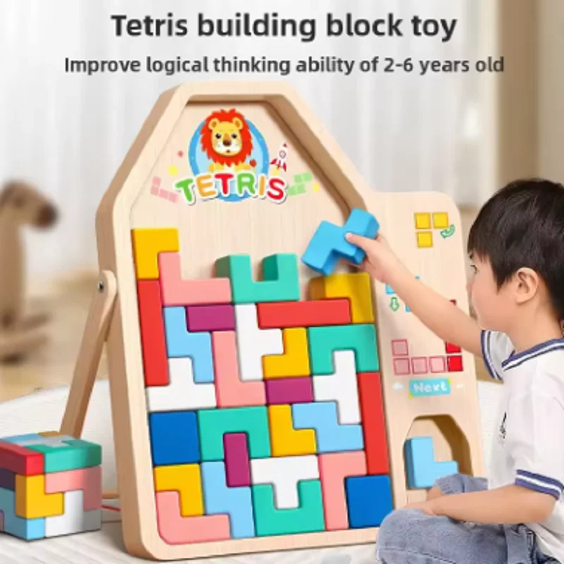Tetris Building Blocks Children's Toys, 3d Jigsaw Puzzle Parent-child Games 3 To 6 Years Old Birthday Gifts for Boys and Girls.