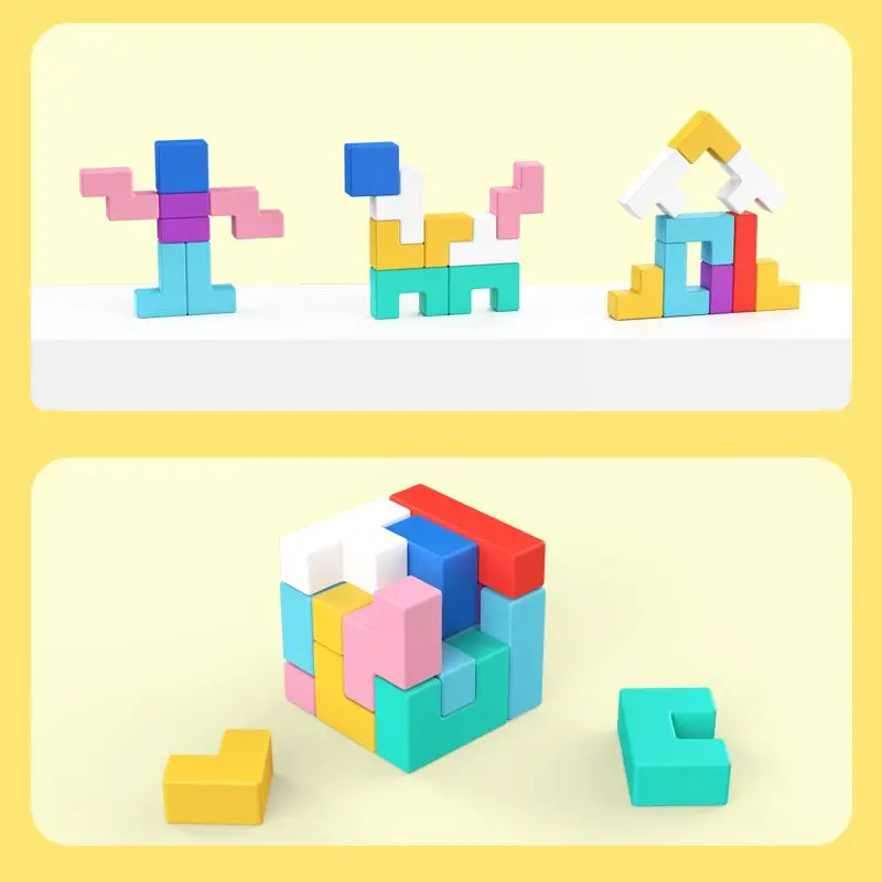 Tetris Building Blocks Children's Toys, 3d Jigsaw Puzzle Parent-child Games 3 To 6 Years Old Birthday Gifts for Boys and Girls.