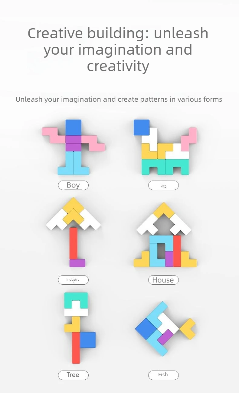 Tetris Building Blocks Children's Toys, 3d Jigsaw Puzzle Parent-child Games 3 To 6 Years Old Birthday Gifts for Boys and Girls.