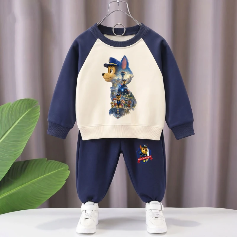 2026 Autumn New Kids Casual Sweatshirt Sets Boys Hoodies and Long Pants Two Piece Suit Children Fashion Tracksuit Sport Clothes