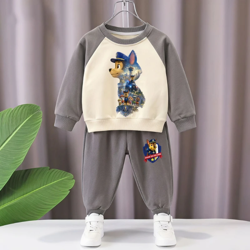 2026 Autumn New Kids Casual Sweatshirt Sets Boys Hoodies and Long Pants Two Piece Suit Children Fashion Tracksuit Sport Clothes