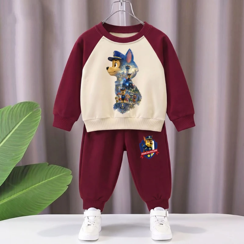 2026 Autumn New Kids Casual Sweatshirt Sets Boys Hoodies and Long Pants Two Piece Suit Children Fashion Tracksuit Sport Clothes
