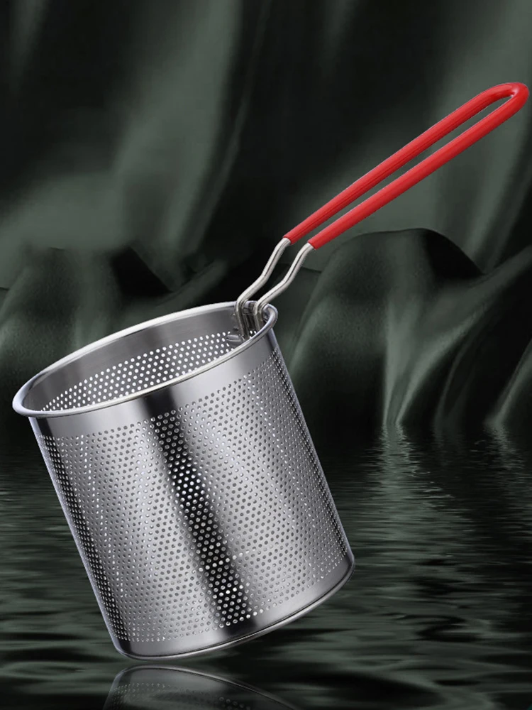 Stainless Steel Deep Fryer With Frying Basket Multifunctional Small Pot Kitchen Specific Frying Chicken And Other Cooking Tools