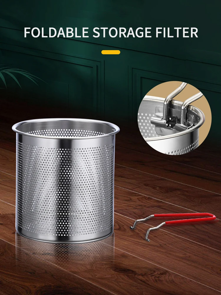 Stainless Steel Deep Fryer With Frying Basket Multifunctional Small Pot Kitchen Specific Frying Chicken And Other Cooking Tools