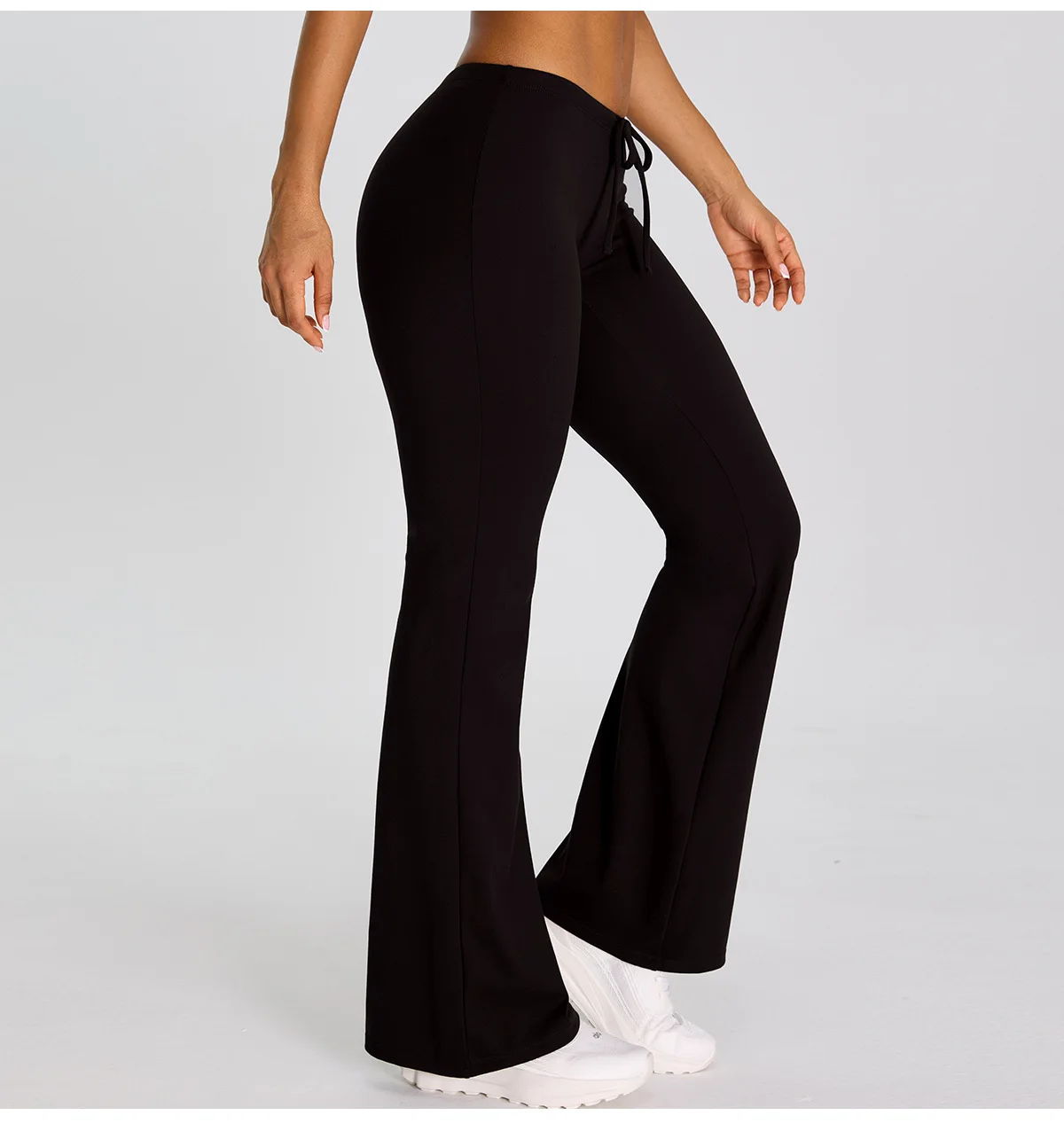 High Waist Flared Pant Hip Lifting Yoga Fitness Exercise Elastic Bell Bottom Pants Women Casual Outdoor Running Yoga Leggings