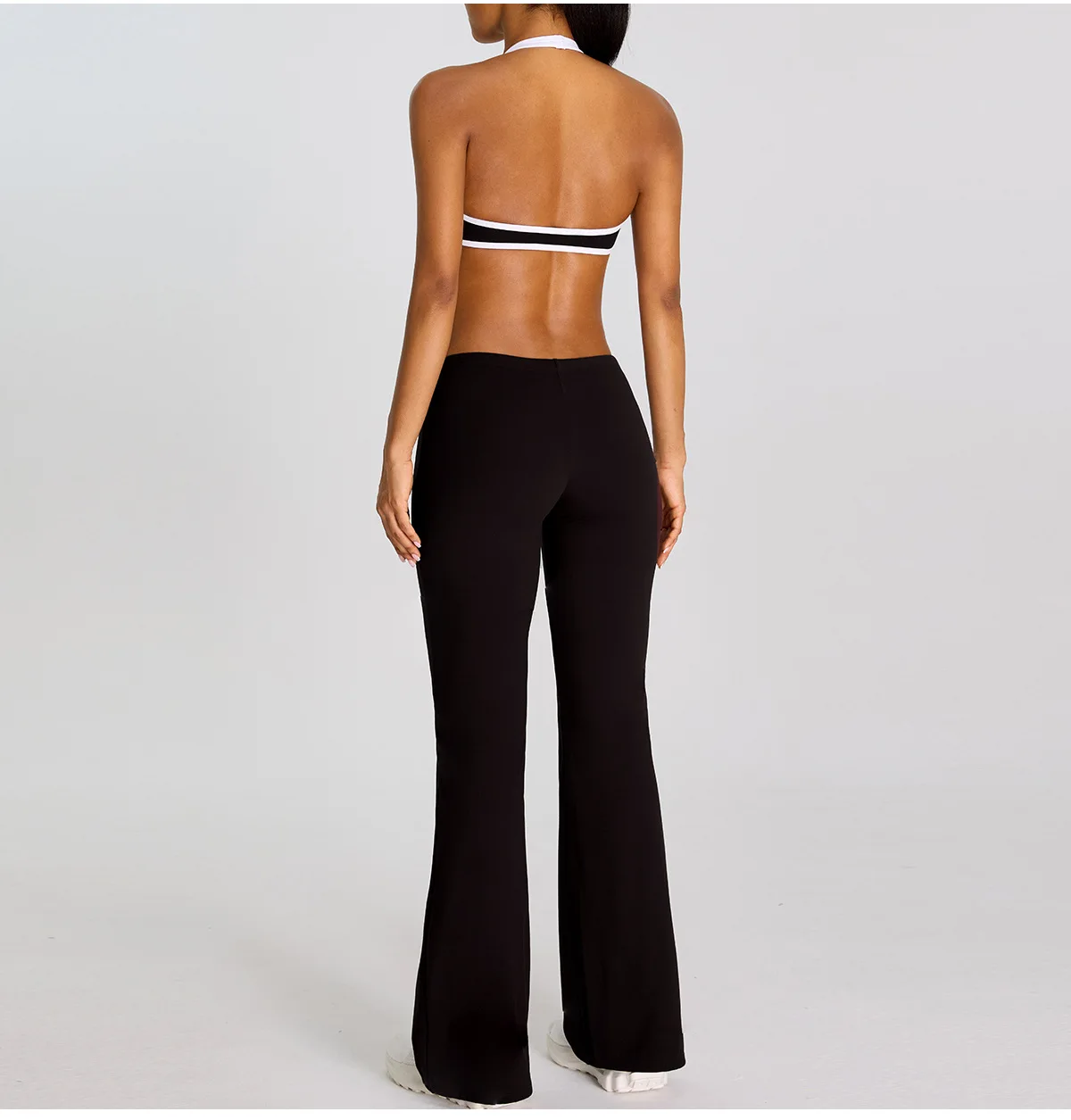 High Waist Flared Pant Hip Lifting Yoga Fitness Exercise Elastic Bell Bottom Pants Women Casual Outdoor Running Yoga Leggings