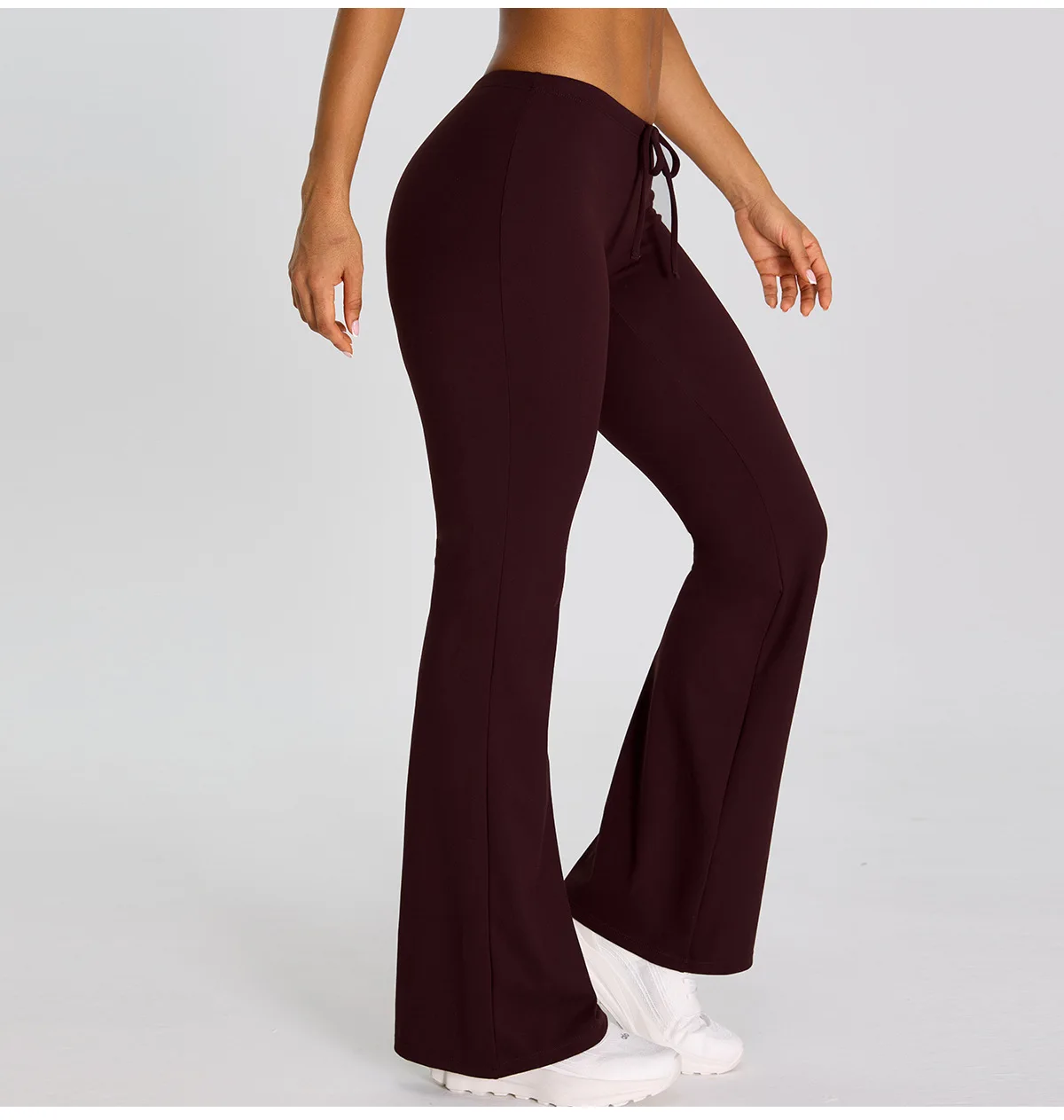 High Waist Flared Pant Hip Lifting Yoga Fitness Exercise Elastic Bell Bottom Pants Women Casual Outdoor Running Yoga Leggings