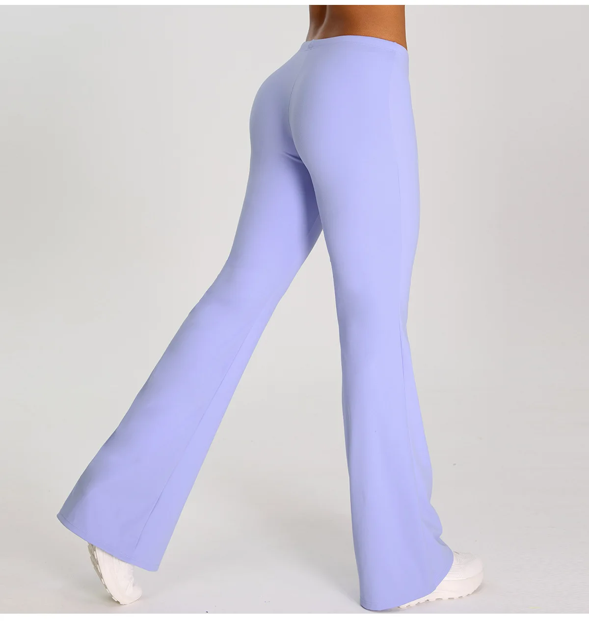 High Waist Flared Pant Hip Lifting Yoga Fitness Exercise Elastic Bell Bottom Pants Women Casual Outdoor Running Yoga Leggings