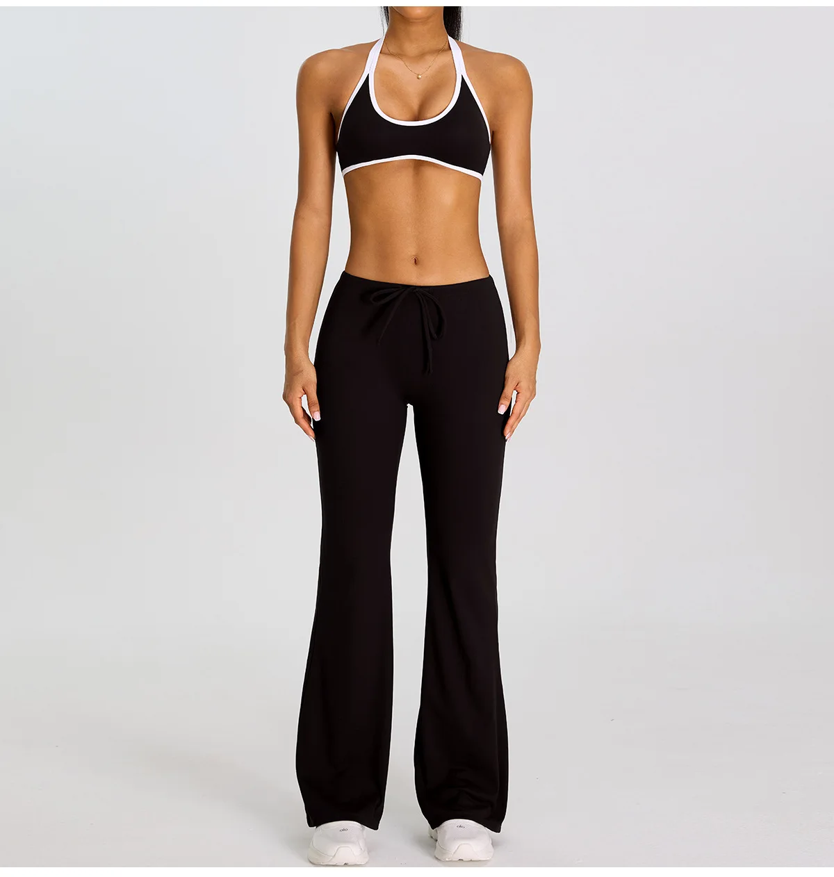 High Waist Flared Pant Hip Lifting Yoga Fitness Exercise Elastic Bell Bottom Pants Women Casual Outdoor Running Yoga Leggings