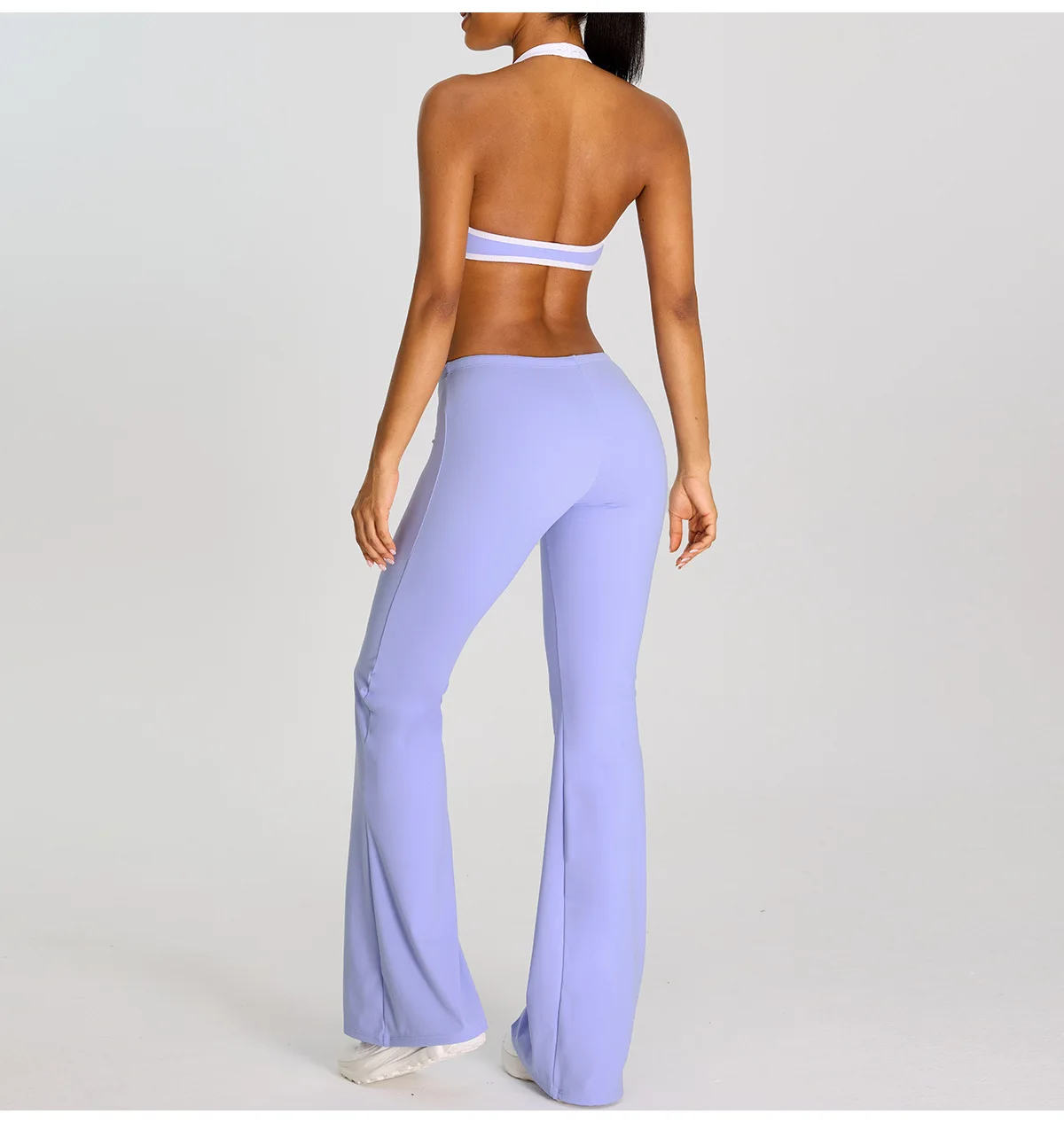 High Waist Flared Pant Hip Lifting Yoga Fitness Exercise Elastic Bell Bottom Pants Women Casual Outdoor Running Yoga Leggings