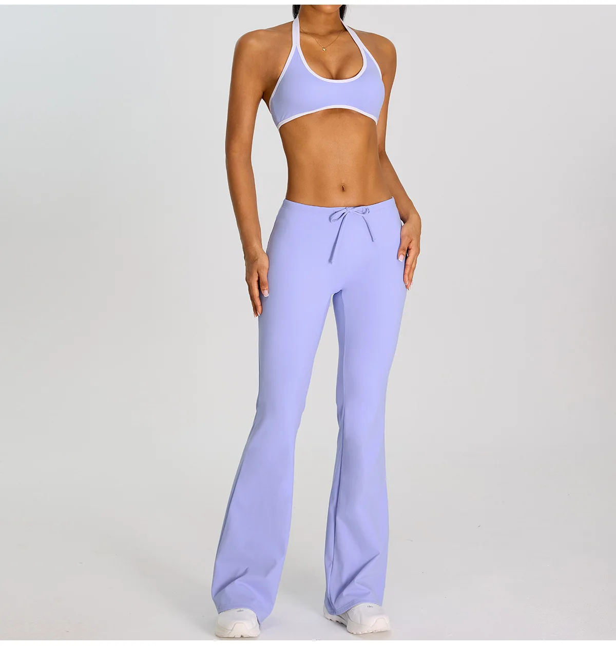 High Waist Flared Pant Hip Lifting Yoga Fitness Exercise Elastic Bell Bottom Pants Women Casual Outdoor Running Yoga Leggings