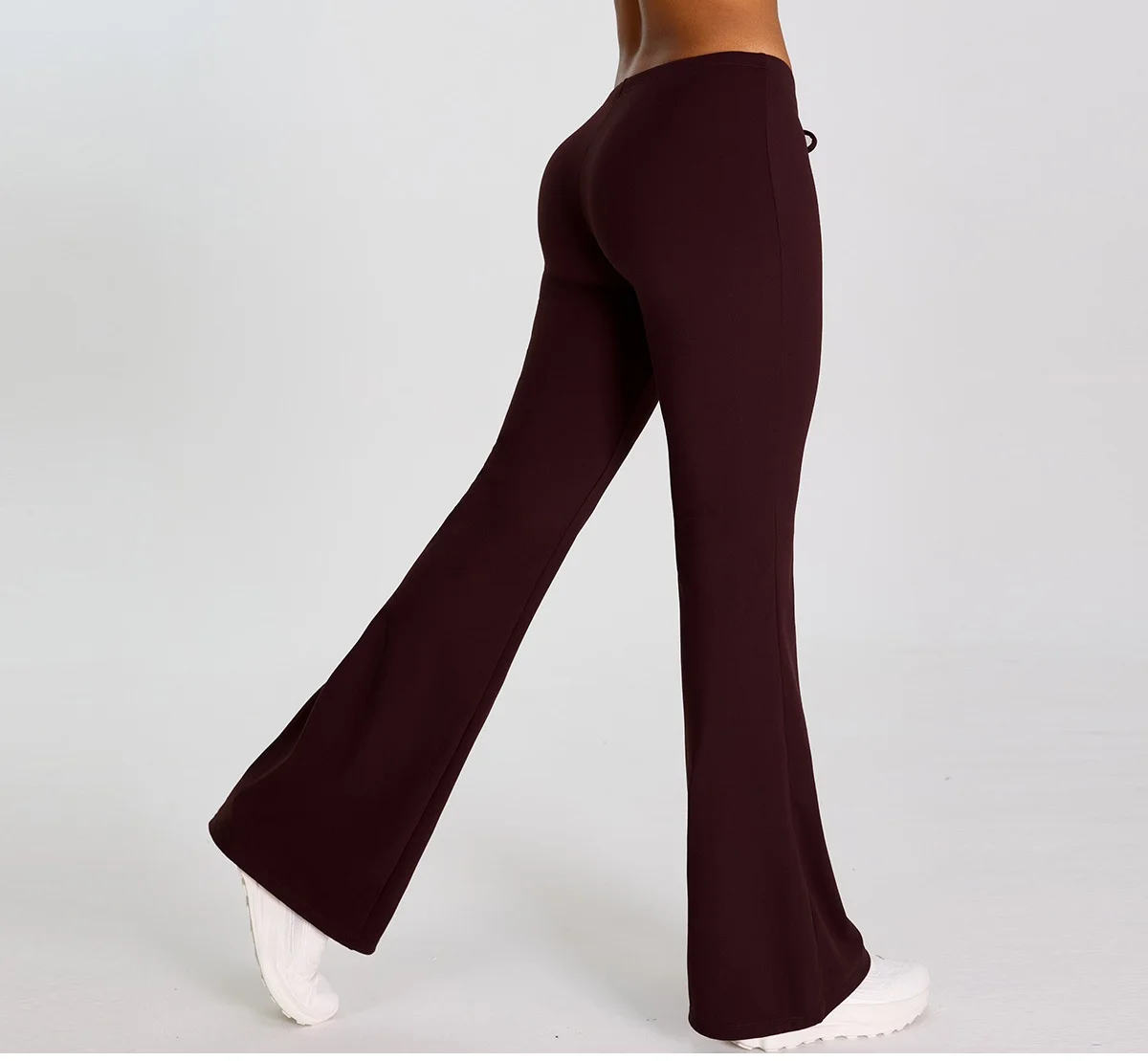 High Waist Flared Pant Hip Lifting Yoga Fitness Exercise Elastic Bell Bottom Pants Women Casual Outdoor Running Yoga Leggings