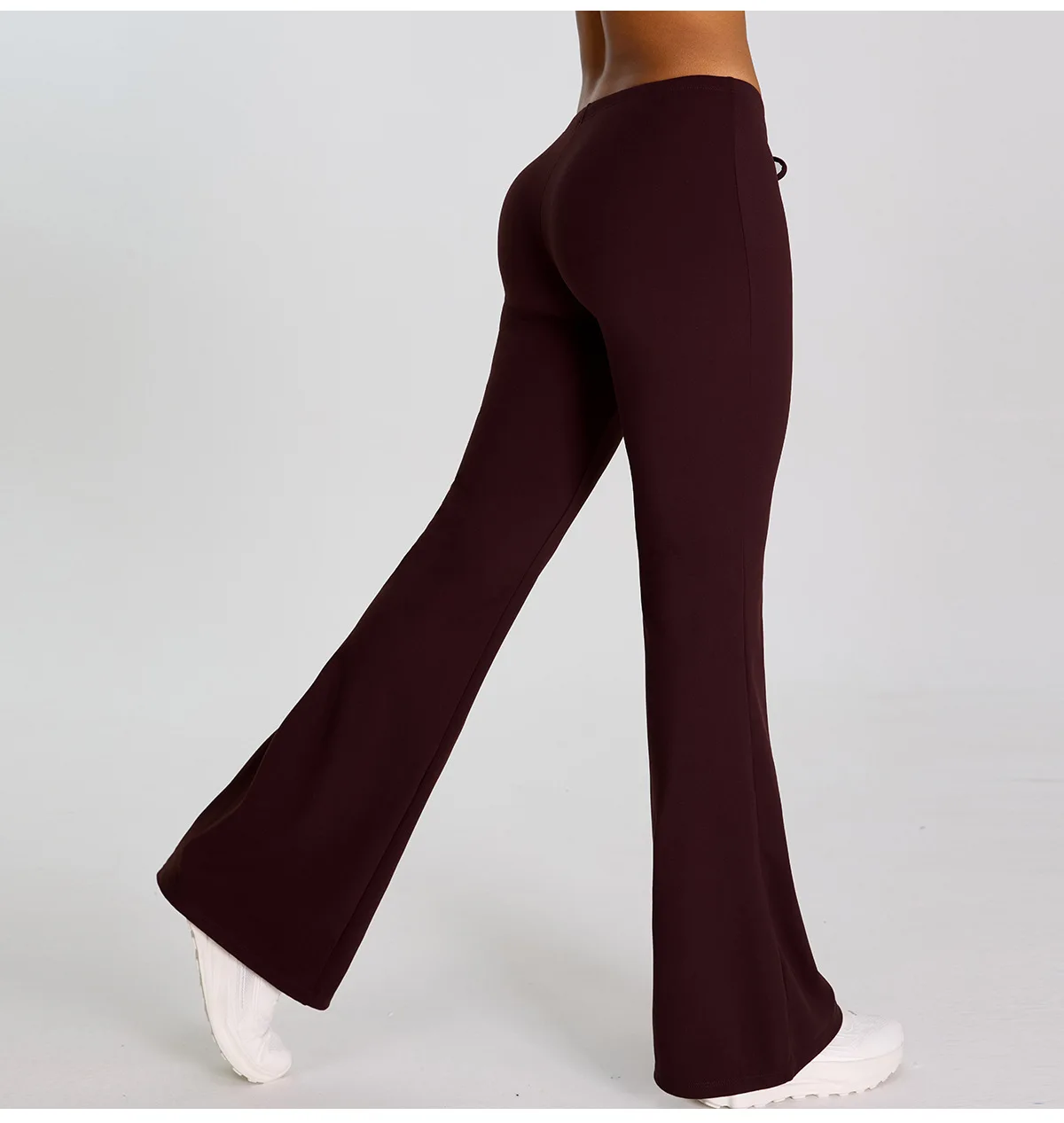 High Waist Flared Pant Hip Lifting Yoga Fitness Exercise Elastic Bell Bottom Pants Women Casual Outdoor Running Yoga Leggings