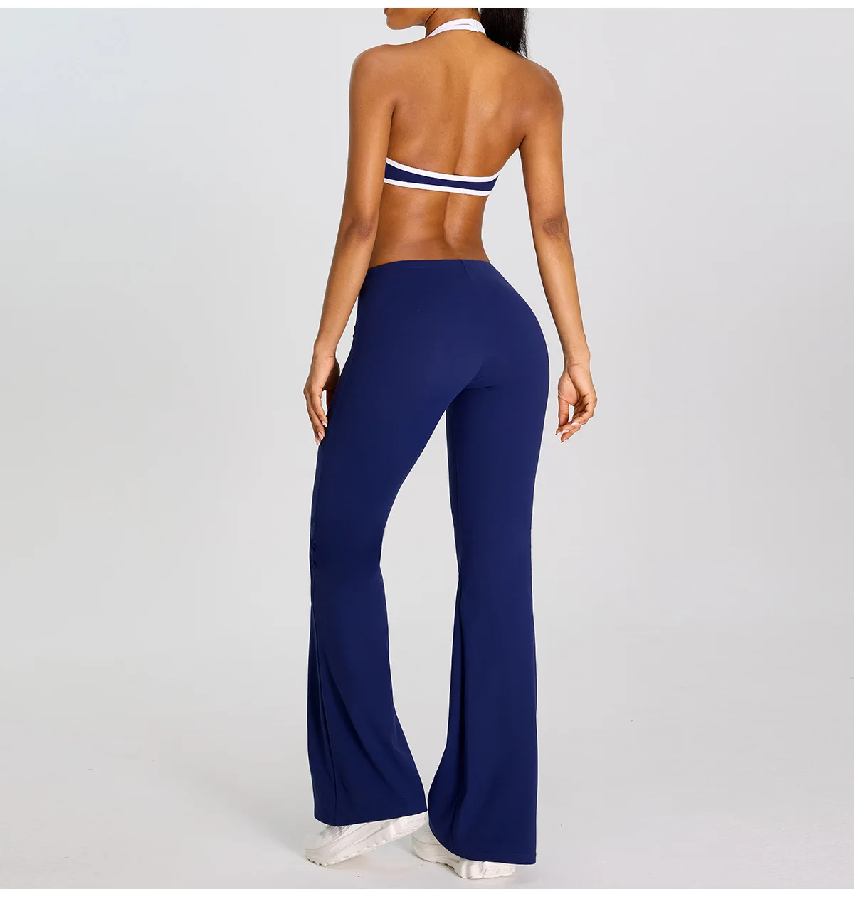 High Waist Flared Pant Hip Lifting Yoga Fitness Exercise Elastic Bell Bottom Pants Women Casual Outdoor Running Yoga Leggings