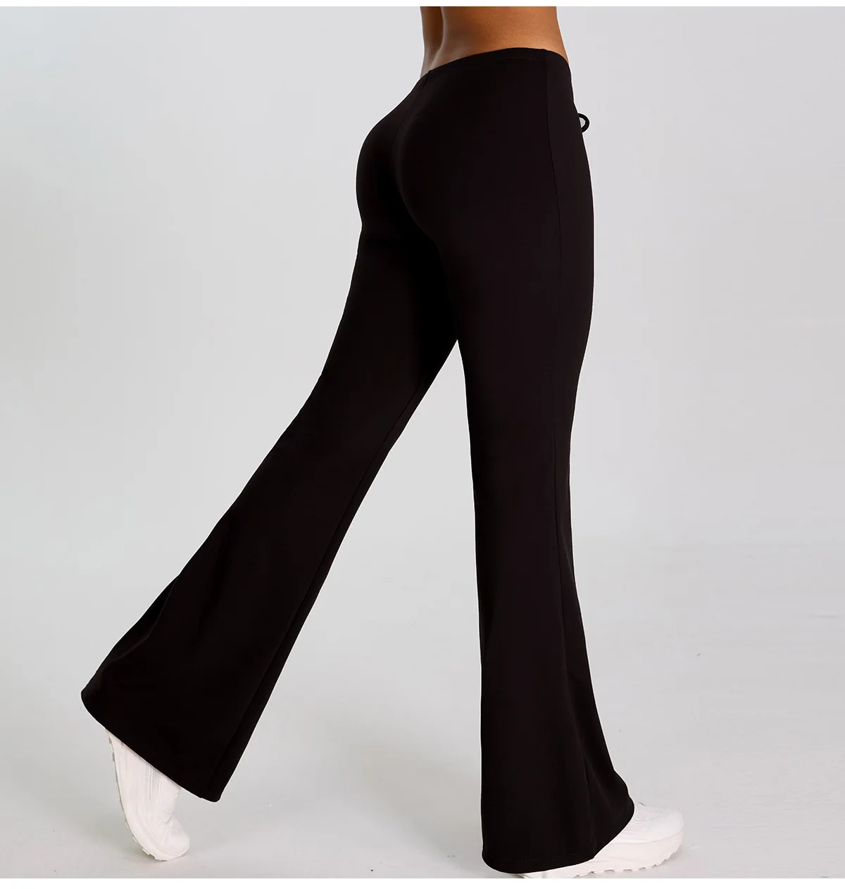 High Waist Flared Pant Hip Lifting Yoga Fitness Exercise Elastic Bell Bottom Pants Women Casual Outdoor Running Yoga Leggings