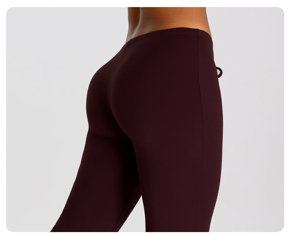 High Waist Flared Pant Hip Lifting Yoga Fitness Exercise Elastic Bell Bottom Pants Women Casual Outdoor Running Yoga Leggings