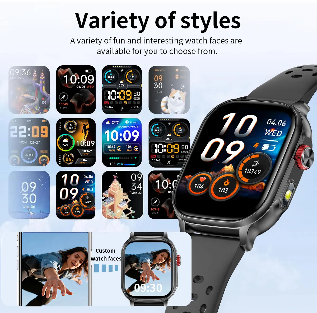 2026 New Men's and Women's Smartwatches, Fitness Trackers, Wireless Calling, IPX8 Waterproof, Activity Pedometers, Birthday Gift