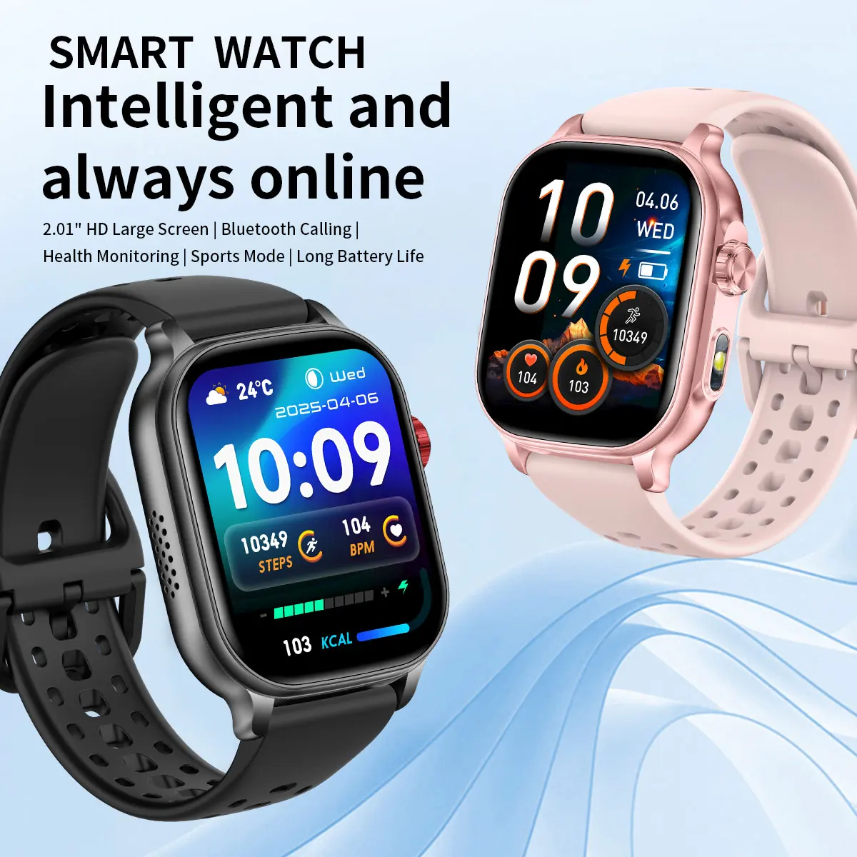 2026 New Men's and Women's Smartwatches, Fitness Trackers, Wireless Calling, IPX8 Waterproof, Activity Pedometers, Birthday Gift