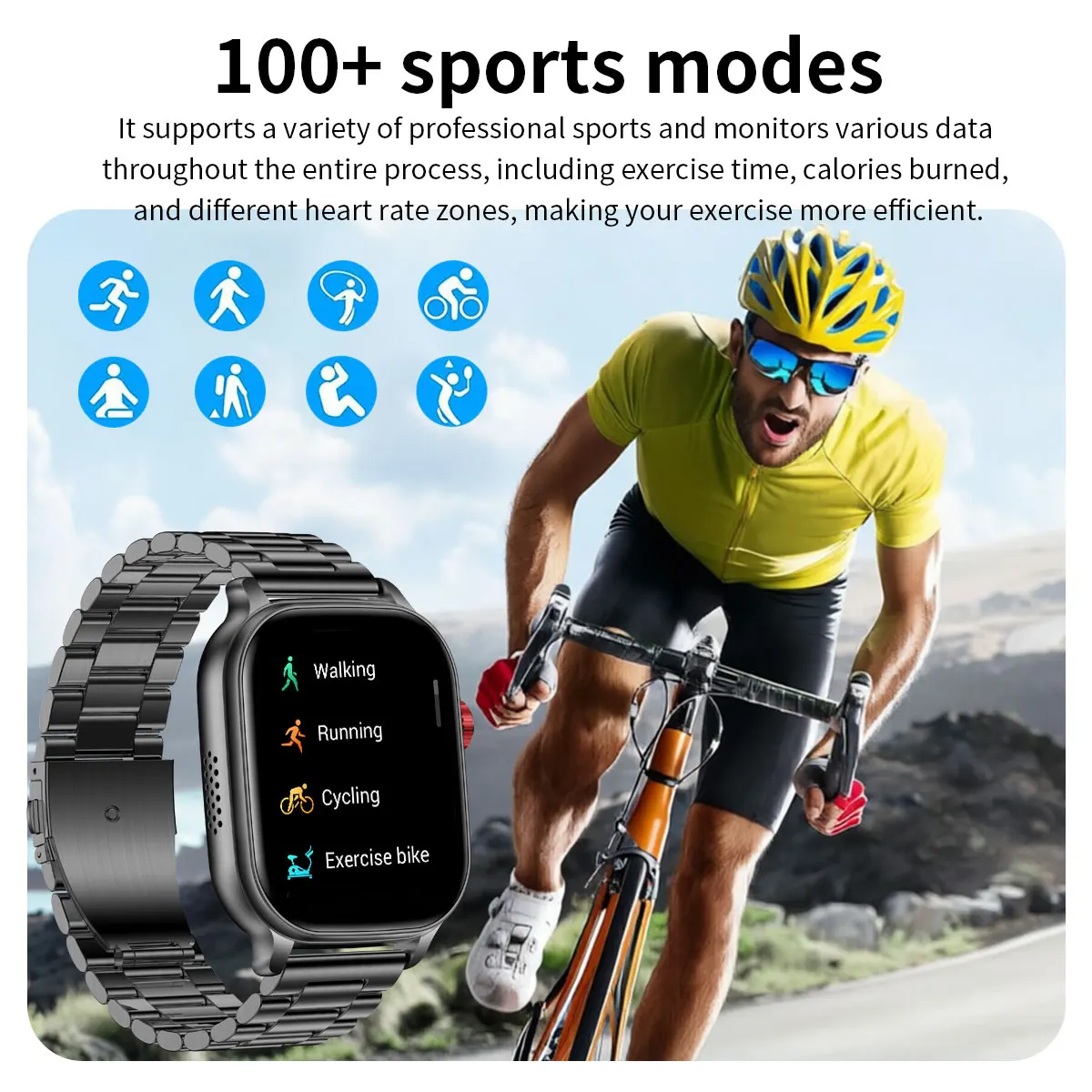 2026 New Men's and Women's Smartwatches, Fitness Trackers, Wireless Calling, IPX8 Waterproof, Activity Pedometers, Birthday Gift