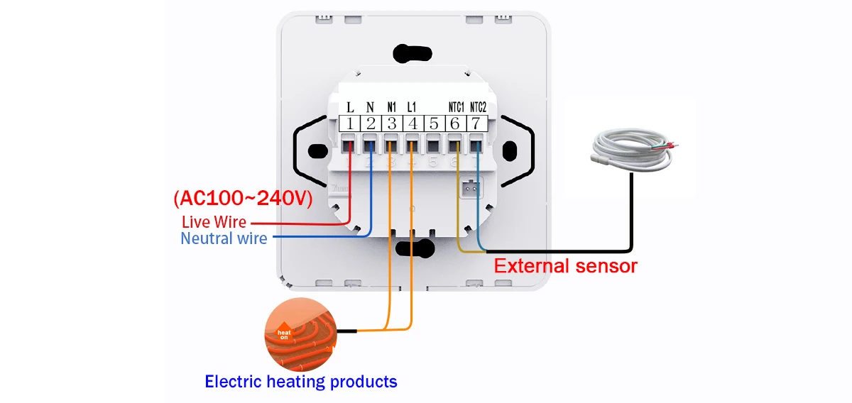 Tuya Smart Home Thermostat Water Electric Warm Floor Heating Gas Boiler WiFi Temperature Remote Controller with Google Alexa