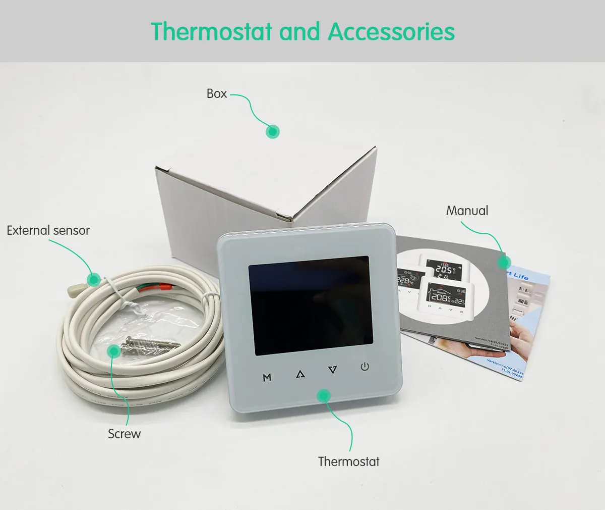 Tuya Smart Home Thermostat Water Electric Warm Floor Heating Gas Boiler WiFi Temperature Remote Controller with Google Alexa