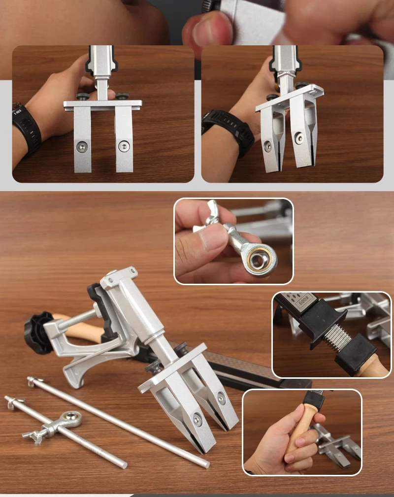 Professional Knife Sharpener Aluminum alloy Fixed Angle Sharpener Diamond Stone Whetstone Kitchen Tools Sharpen Machine Knives