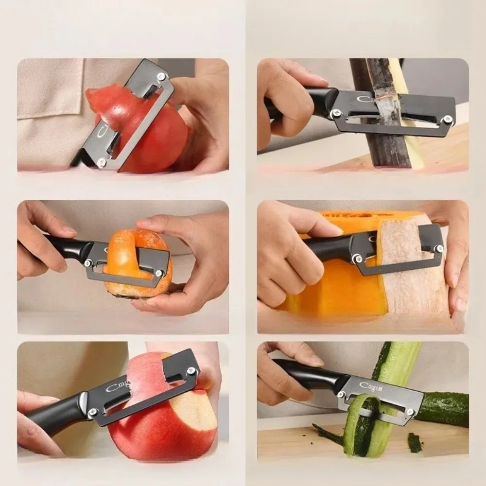 Multi-functional peeler Stainless Steel Vegetable Peeler with Wooden or Stainless Steel Handle Potato Peeler Kitchen-Specific