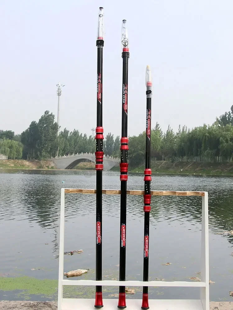 2.1M Carbon Fishing Rod 30kg above Superhard 100M Long Distance Throwing shot Rod Telescopic Sea Boat High Quality Fishing Gear