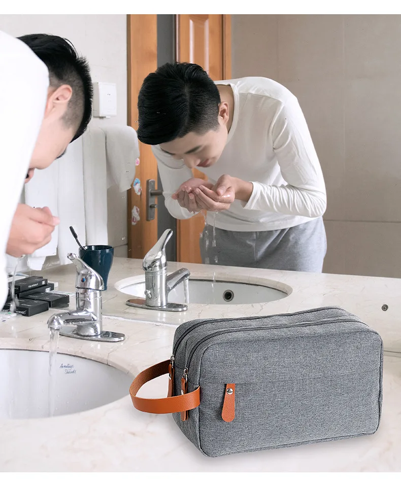 Toiletry Bag for Men Travel Toiletry Organizer Dopp Kit Water-proof Shaving Bag for Toiletries Accessories, Door Room Essentials