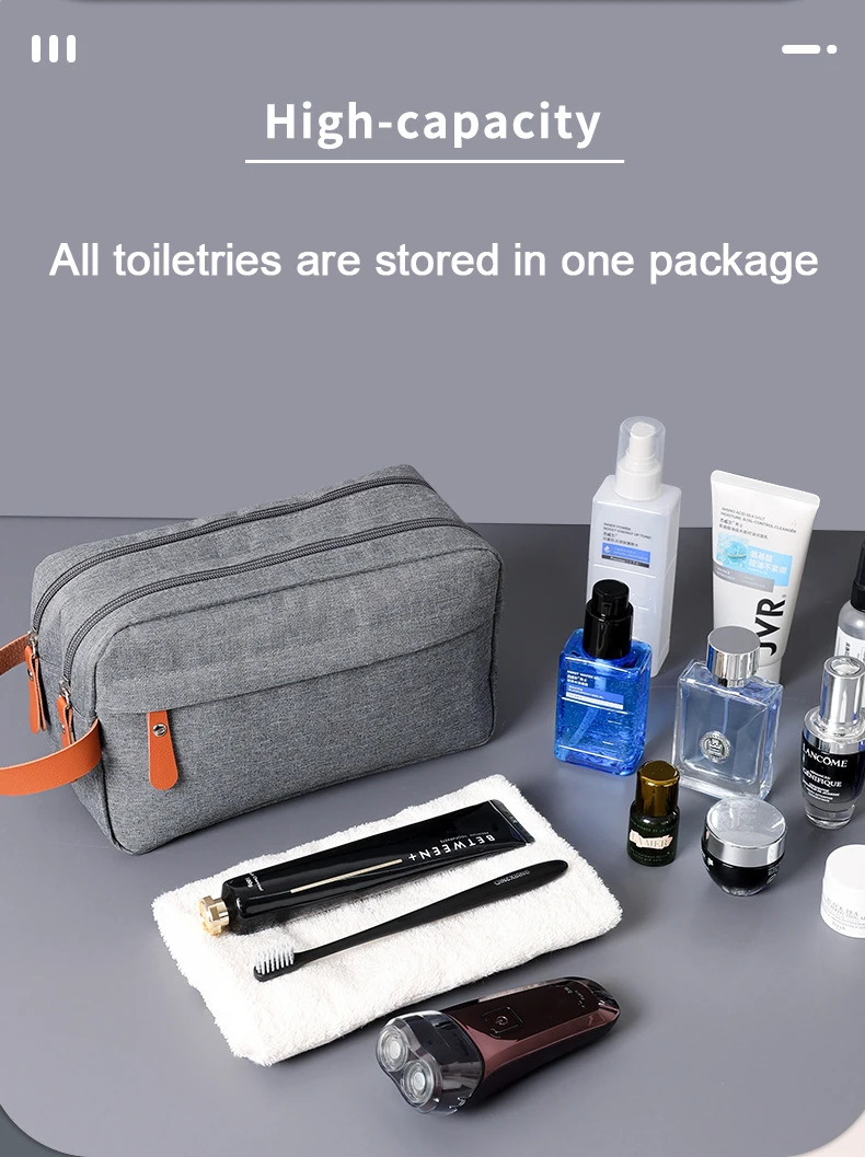 Toiletry Bag for Men Travel Toiletry Organizer Dopp Kit Water-proof Shaving Bag for Toiletries Accessories, Door Room Essentials